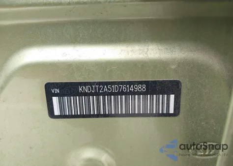 2013 Kia Soul из США, поврежденный, VIN KNDJT2A51D7614988